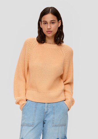 QS Pullover in Orange: Vorderseite