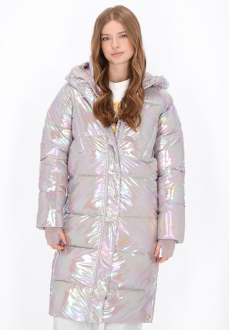 MYMO Tussenmantel in Zilver: voorkant