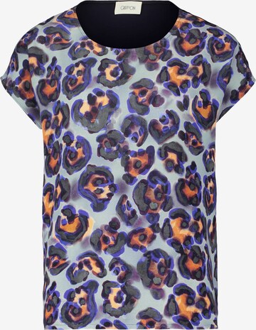 Cartoon Shirt in Blauw: voorkant