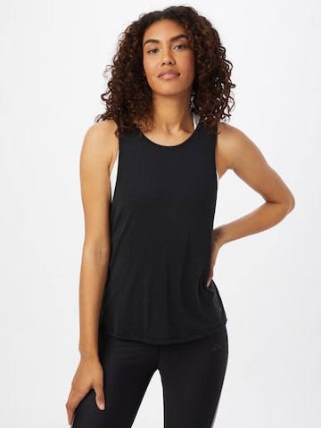 Athlecia Sports Top 'Susar' in Black: front