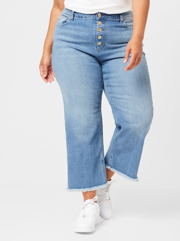 Michael Kors Plus Flared Jeans i blå: forside