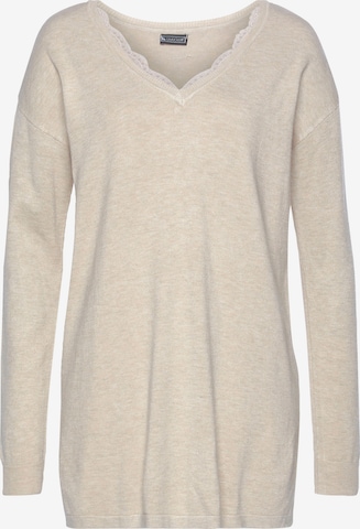 LAURA SCOTT Sweater in Beige: front