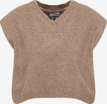 Pull-over DreiMaster Vintage en marron : devant