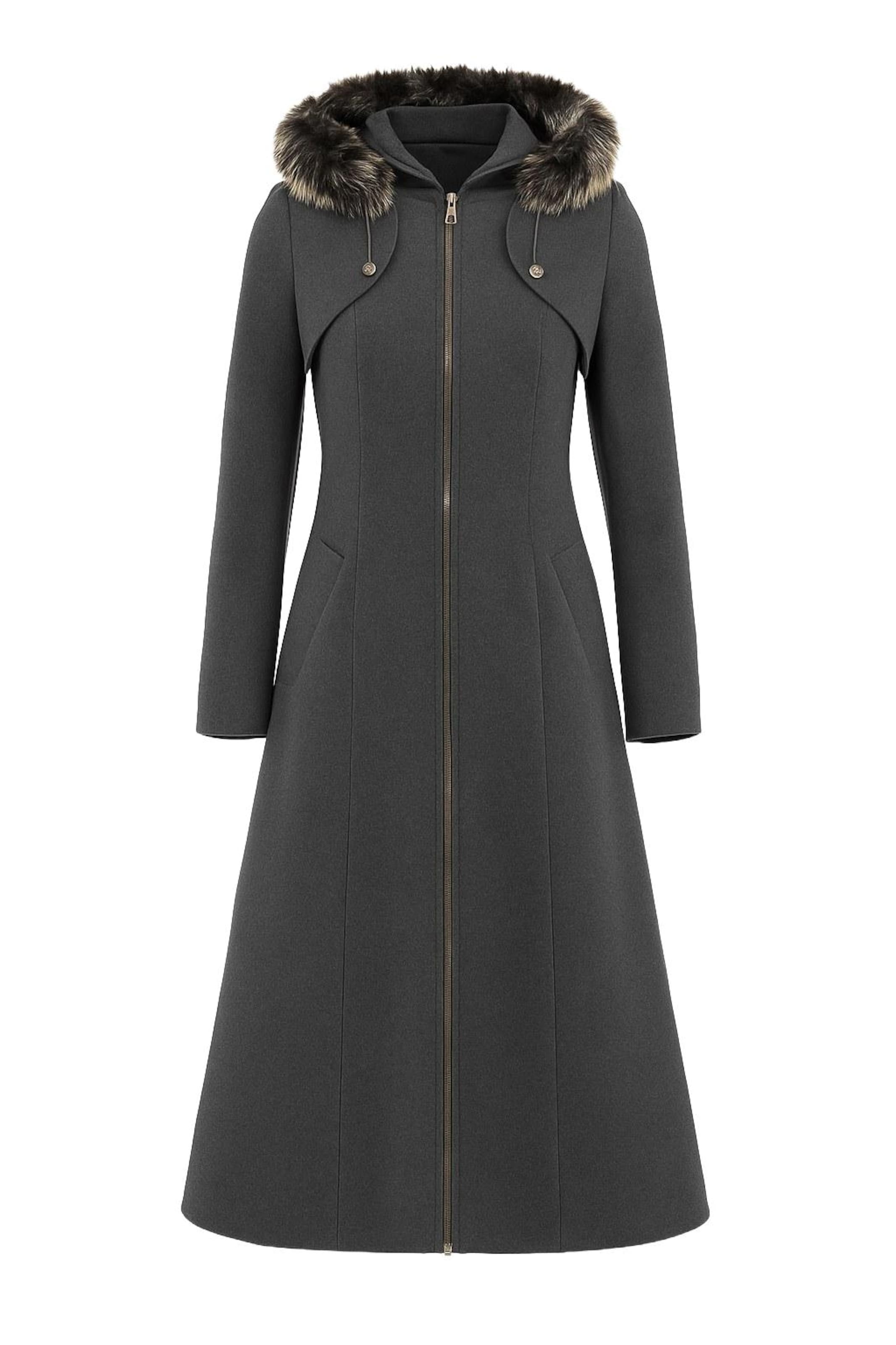 MODAMIHRAM Mantel in graumeliert, Produktansicht