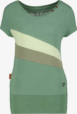 Alife and Kickin - Camiseta en verde: frente