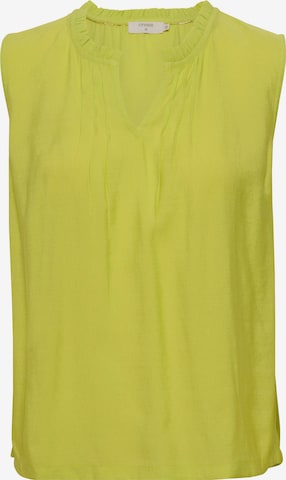 Cream - Blusa 'Liselin' en verde: frente