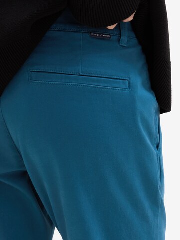 Coupe slim Pantalon chino TOM TAILOR en bleu