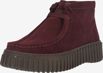 Stivaletto stringato di CLARKS in rosso: frontale