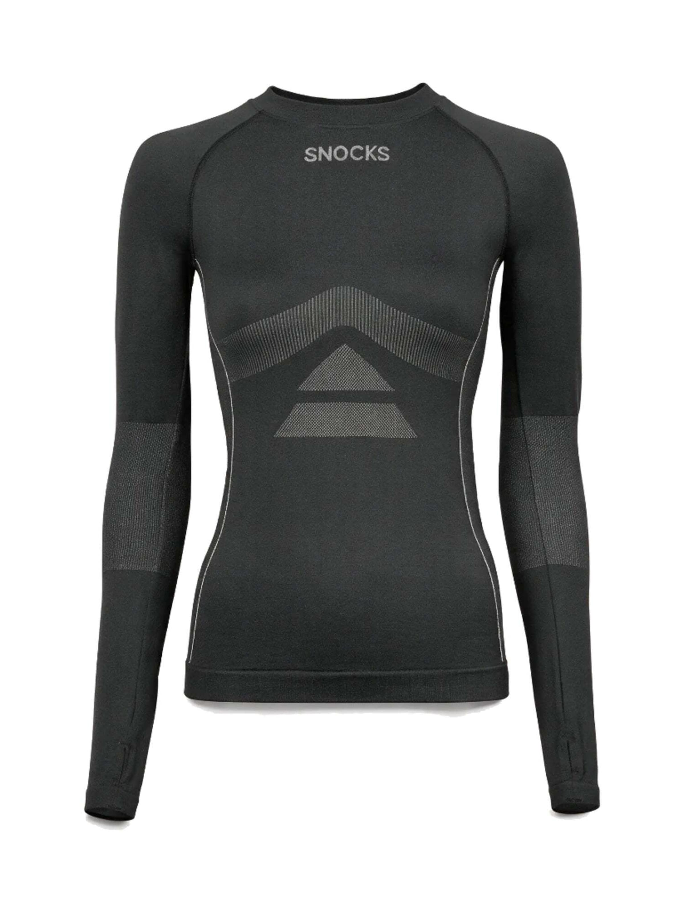 SNOCKS Base layer in Grey: front