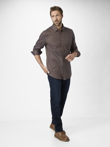 PADDOCKS Regular fit Button Up Shirt in Brown