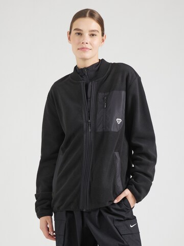 Hummel - Chaqueta polar funcional en negro: frente