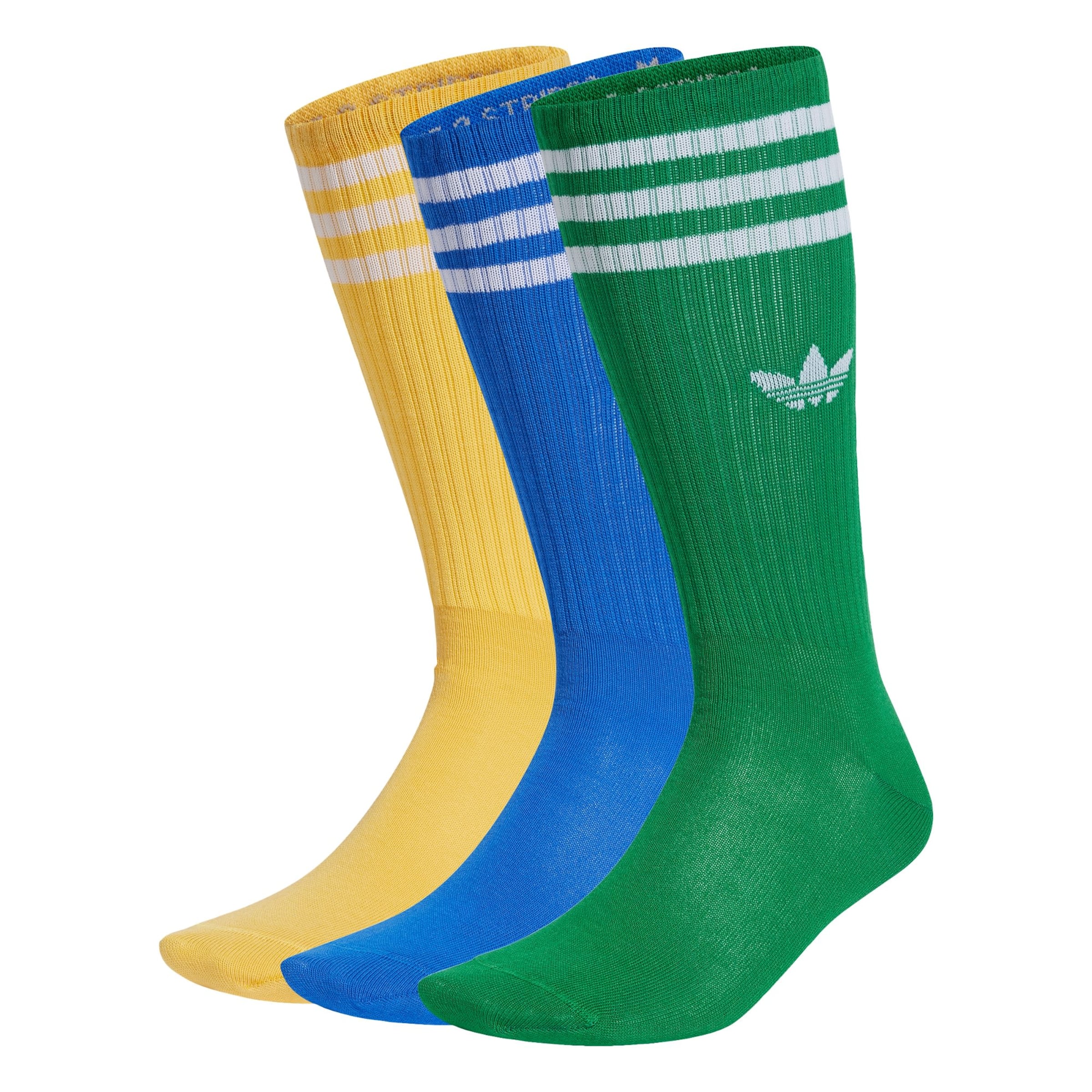 Chaussettes ADIDAS ORIGINALS en Bleu Jaune Vert Gazon ABOUT YOU