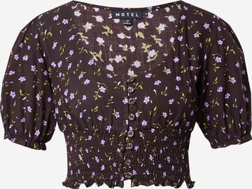 Motel Blouse 'Ray' in Bruin: voorkant