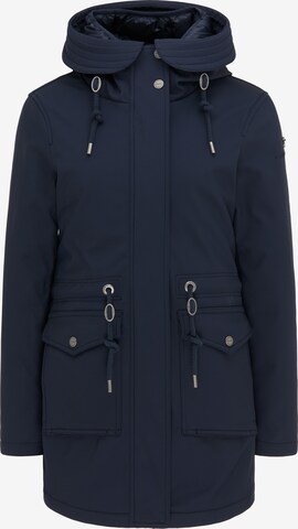 DreiMaster Klassik Winterparka in Blauw: voorkant