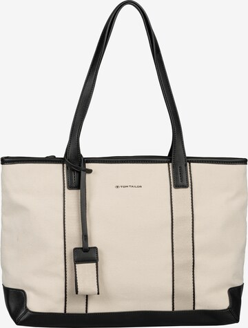 TOM TAILOR Shopper 'Fera' in Beige: front