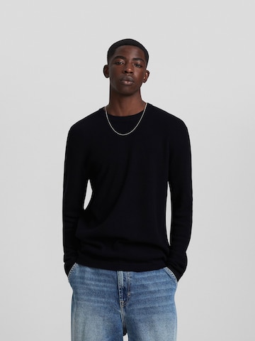 Bershka Sweater in Black: front