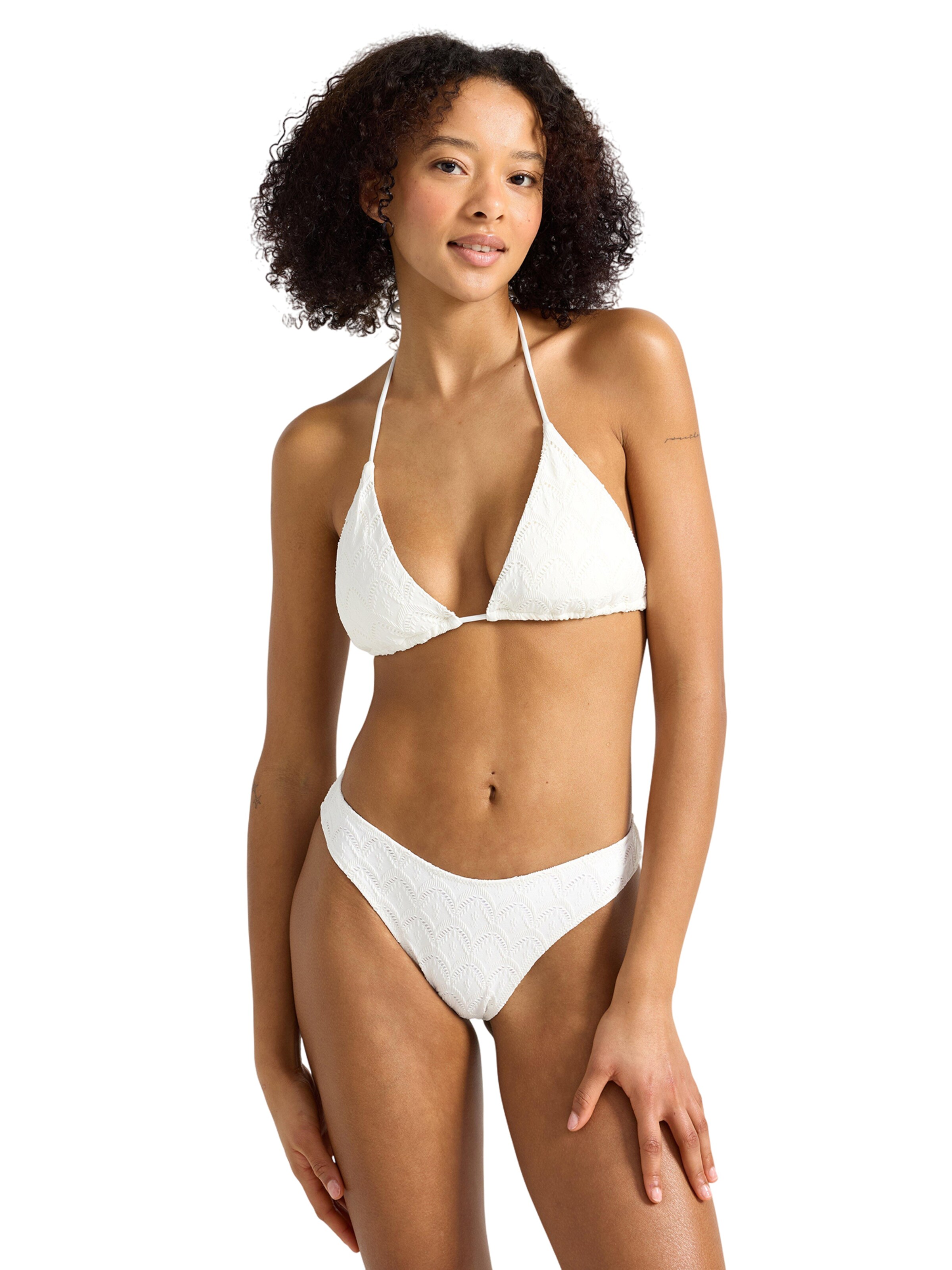 Lindex Долнище на бански тип бикини 'Naomi' в бяло: отпред