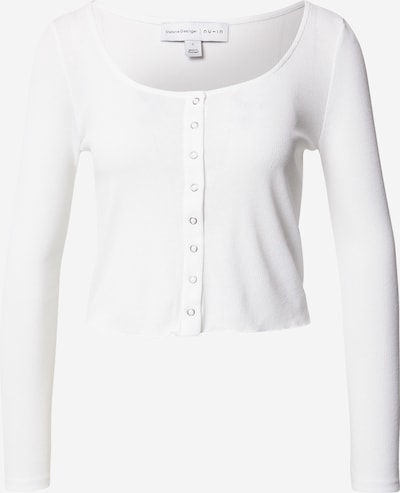 NU-IN T-shirt 'Henley' en blanc, Vue avec produit