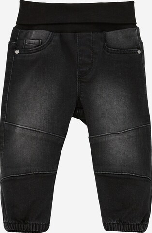 s.Oliver Tapered Jeans in Zwart: voorkant