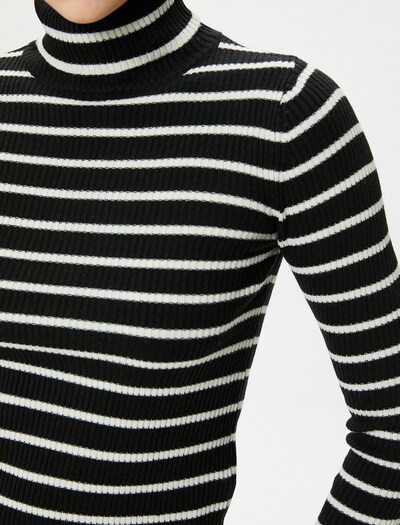 Koton Pullover in M in schwarz / weiß, Produktansicht