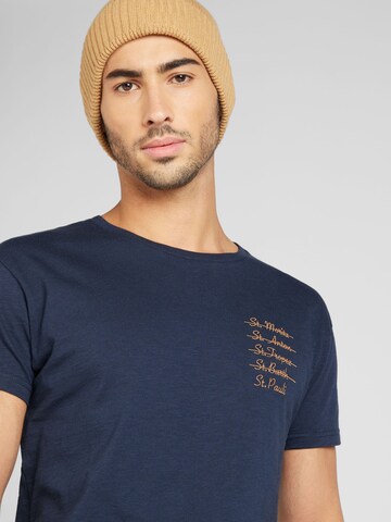 Derbe T-Shirt in Blau