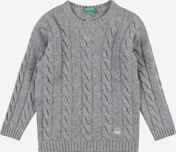 UNITED COLORS OF BENETTON Sweater in Grey: front