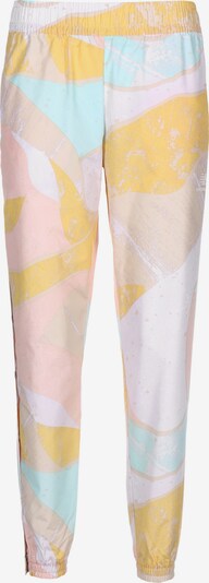 new balance Pantalon de sport en turquoise / jaune / violet pastel / poudre / rose clair, Vue avec produit