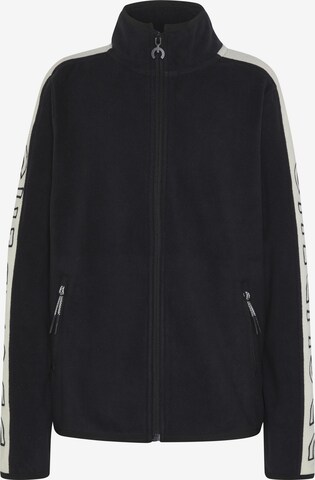 CHIEMSEE Fleece Jacket in Black: front