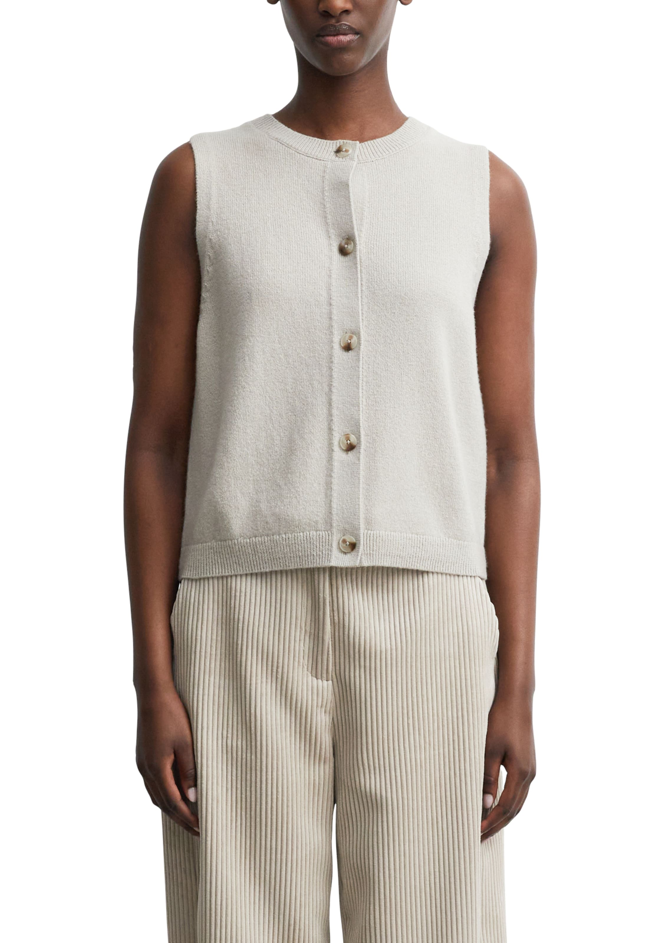 COMMA Vest in Beige: front