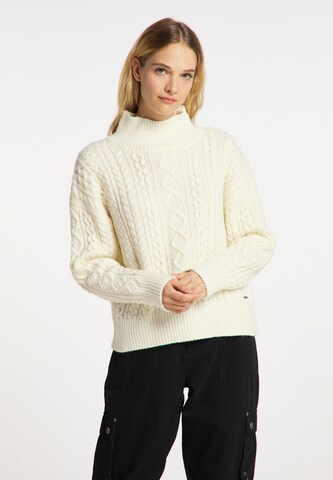 DreiMaster Vintage Sweater in White: front