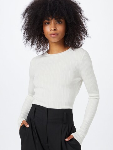 HUGO Sweter w kolorze biały: przód