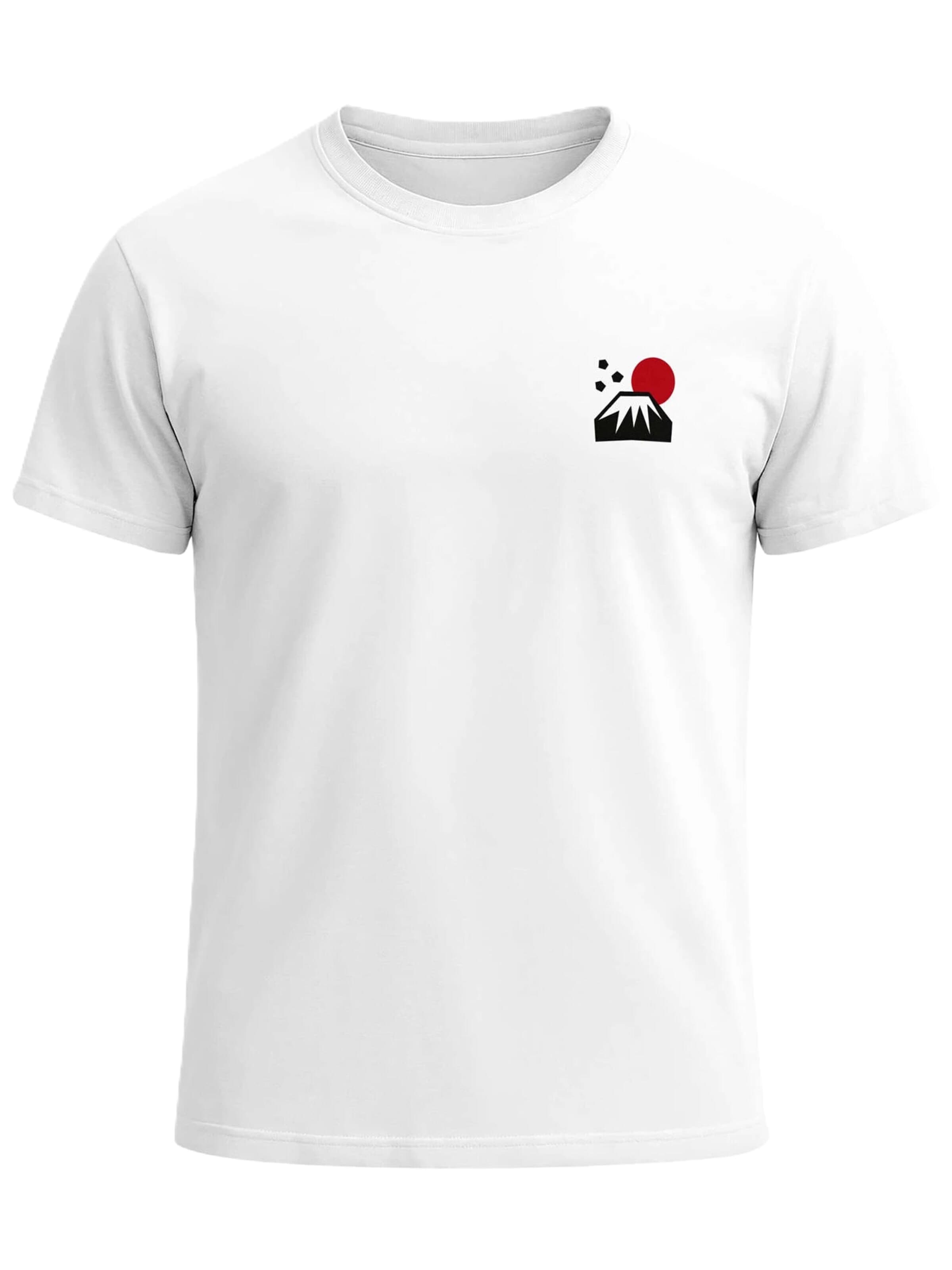 Neverless Shirt 'Japan Fuji' in White: front
