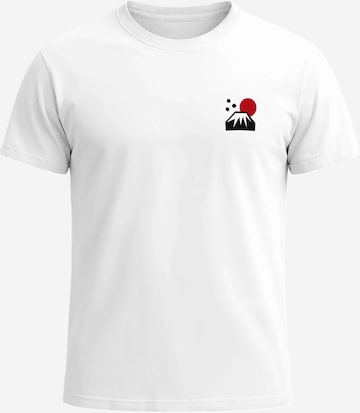 Neverless Shirt 'Japan Fuji' in White: front