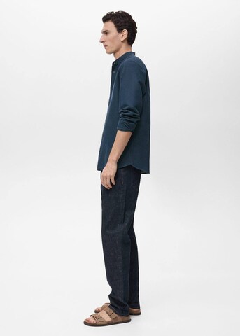 Coupe regular Chemise 'Chennai' MANGO MAN en bleu