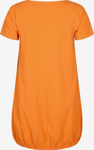 Zizzi Obleka 'JEASY' | oranžna barva