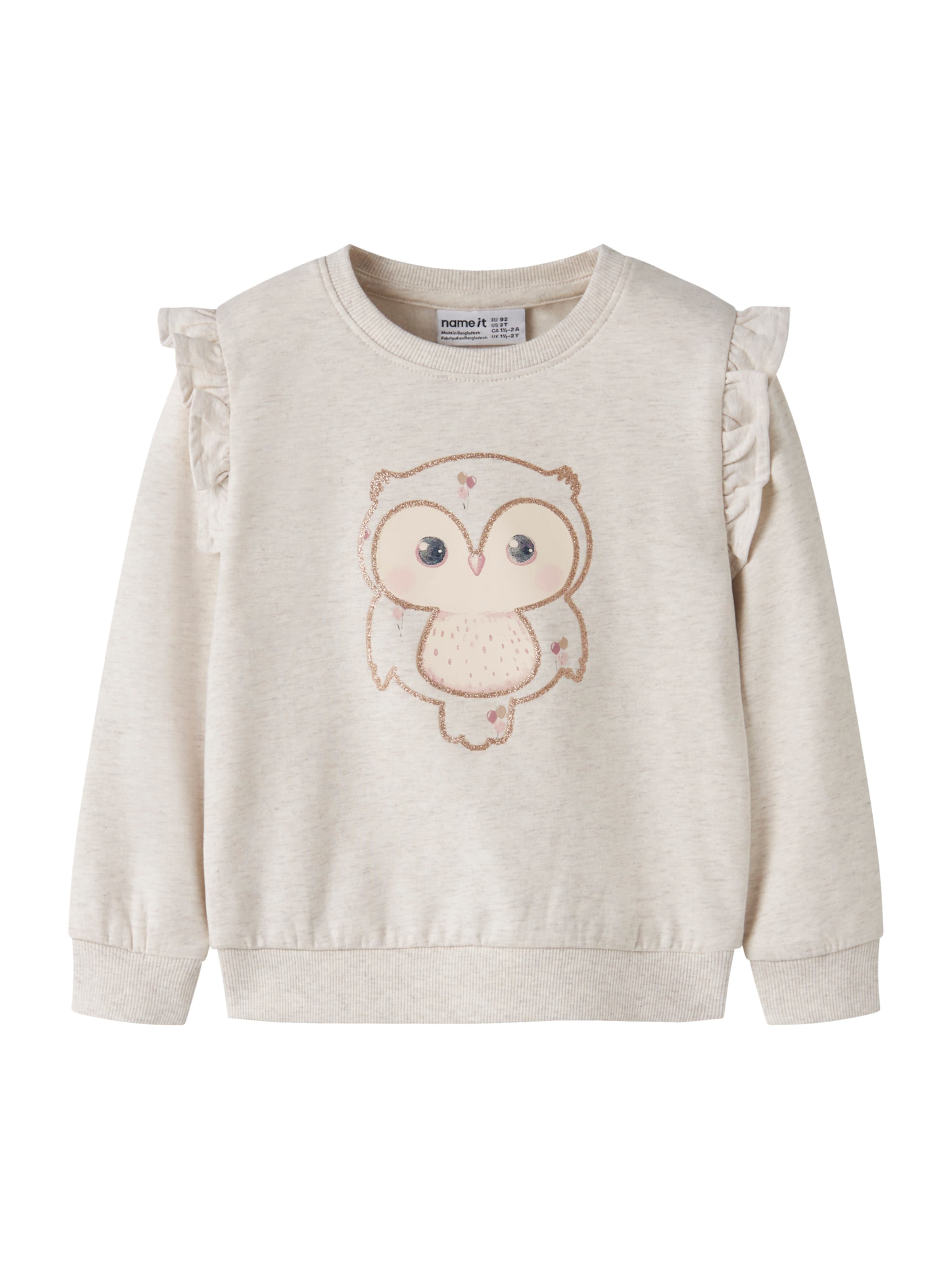 NAME IT Sweatshirt 'NMFNILDA' i grå: forside
