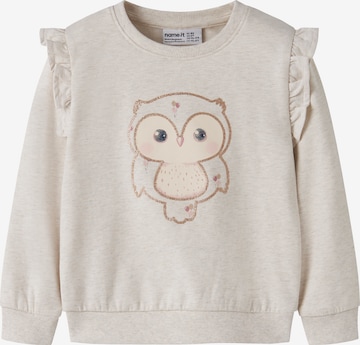 NAME IT Collegepaita 'NMFNILDA' värissä harmaa: etupuoli