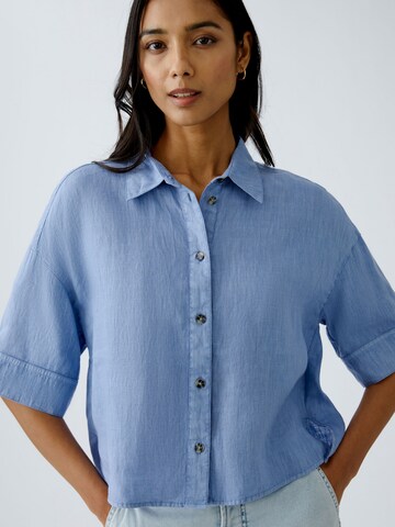 OUI Bluse in Blau