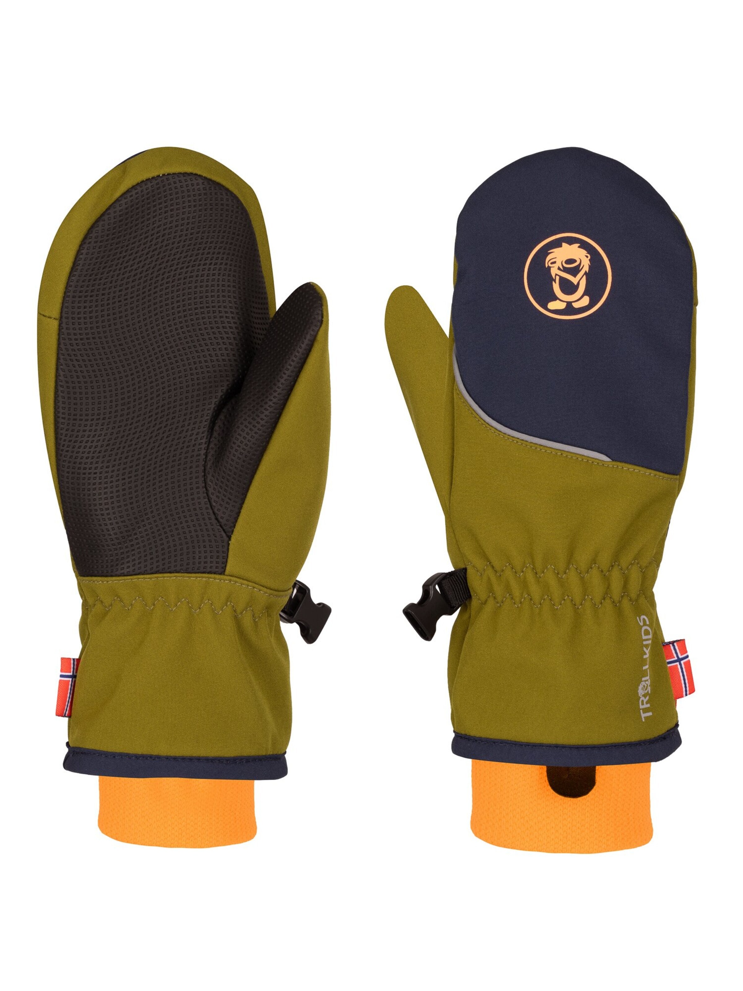TROLLKIDS Gloves in Green: front