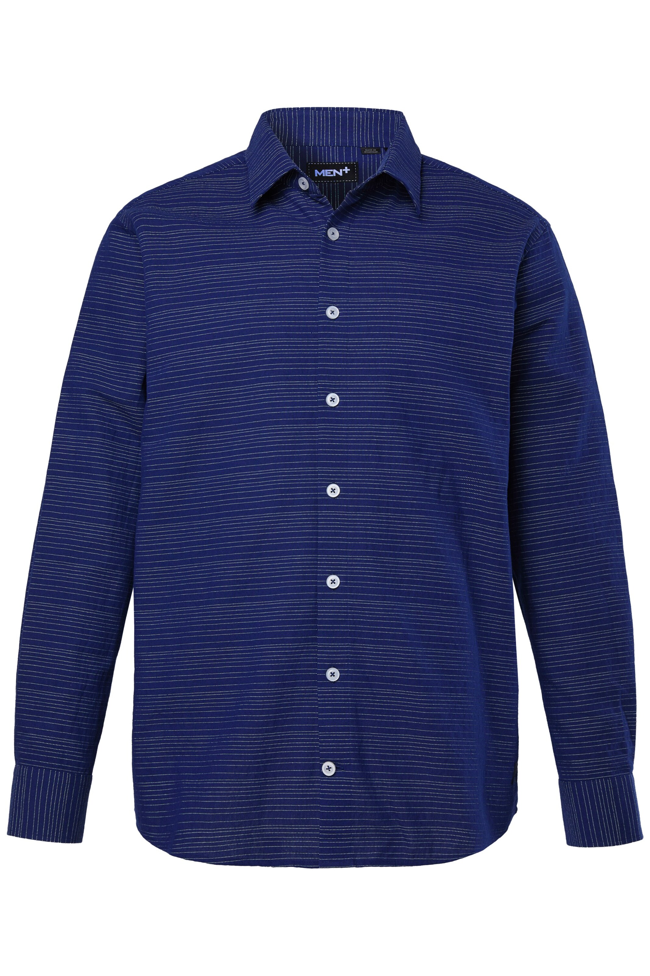 Men Plus Comfort Fit Hemd in Blau: Vorderseite