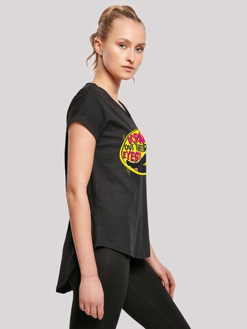 F4NT4STIC Shirt 'Batman TV Series Catwoman Scratch' in Zwart