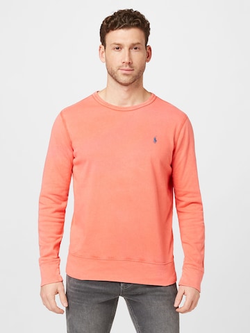 Sweat-shirt Polo Ralph Lauren en rouge : devant