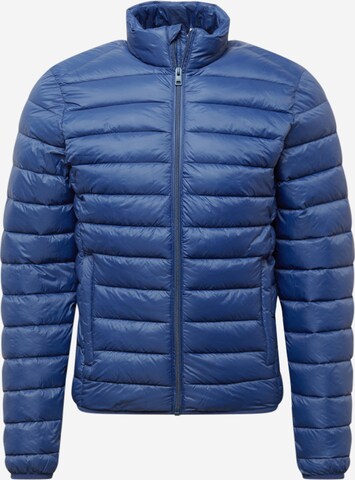 !Solid Between-Season Jacket in Blue: front