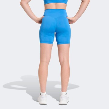 ADIDAS PERFORMANCE Skinny Sporthose in Blau