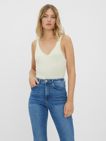 Aware - Top de punto 'Sarah' en beige: frente