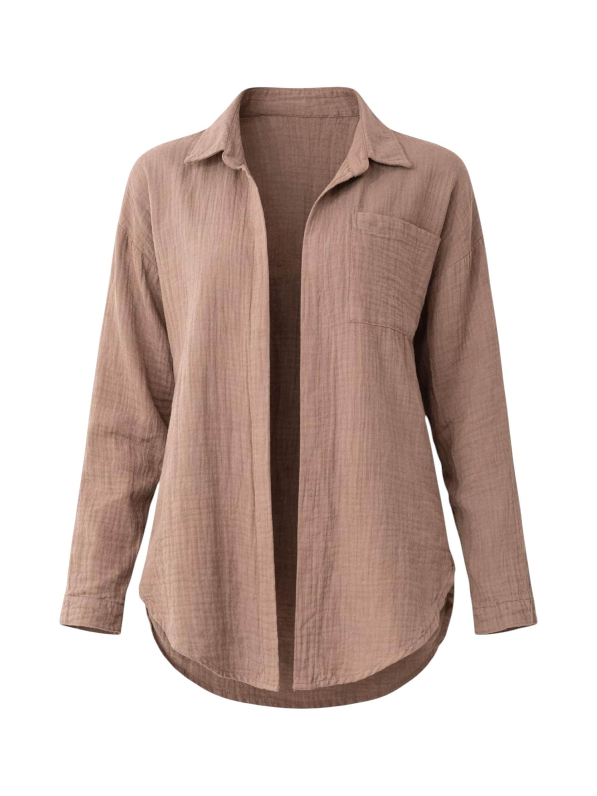 WENOR Bluse 'NALYA'‌‌‌ in Beige: Vorderseite