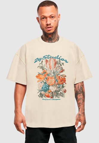 2Y Studios Tričko – béžová: přední strana