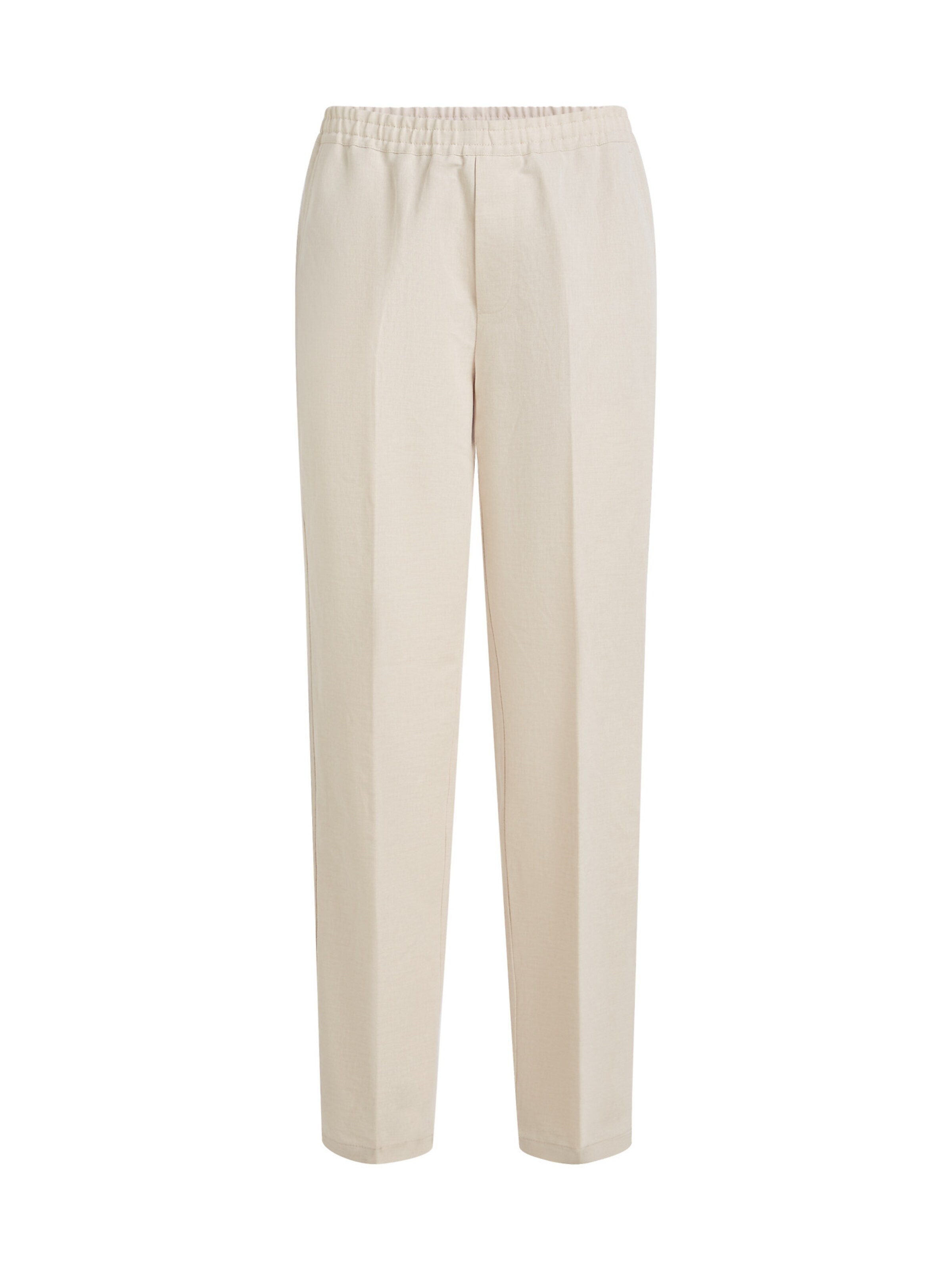 Karl Lagerfeld Regular Trousers with creases in Beige: front