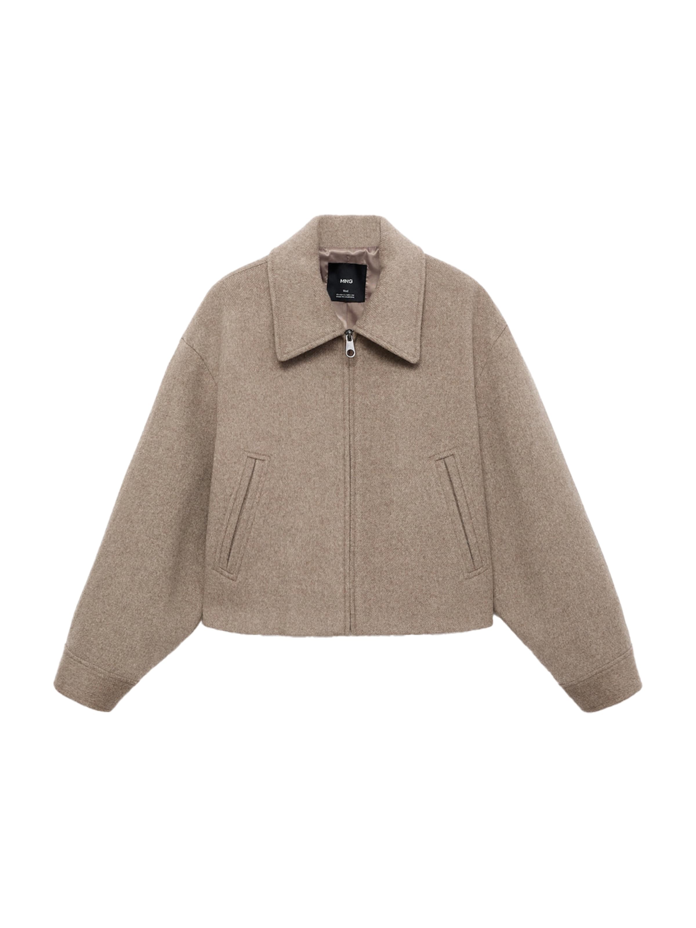 MANGO Between-season jacket 'Candyx' in Beige: front