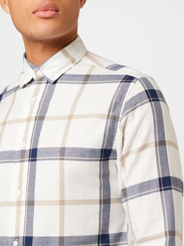 JACK & JONES - Regular Fit Camisa 'DALLAS' em branco